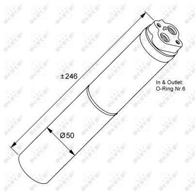 Слика на Дехидратор за клима уред NRF 33133 за Nissan Kubistar Box 1.5 dCi - 65 коњи дизел