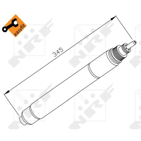 Слика на Дехидратор за клима уред NRF EASY FIT 33194 за Citroen C8 EA,EB 2.0 16V - 140 коњи бензин