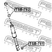 Слика 2 на дистанционна тръба, амортисьор FEBEST TSB-782