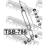 Слика 2 на дистанционна тръба, амортисьор FEBEST TSB-786