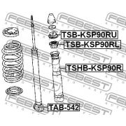 Слика 2 на дистанционна тръба, амортисьор FEBEST TSB-KSP90RL