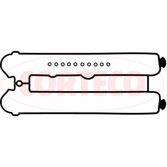 Слика на дихтунг, капак на цилиндарска глава CORTECO 026156P за Opel Astra G Coupe 2.0 16V Turbo - 190 коњи бензин