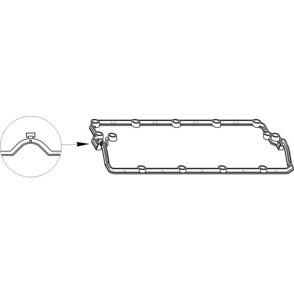 Слика на дихтунг, капак на цилиндарска глава TOPRAN 112 394 за VW Transporter T5 Bus 1.9 TDI - 84 коњи дизел