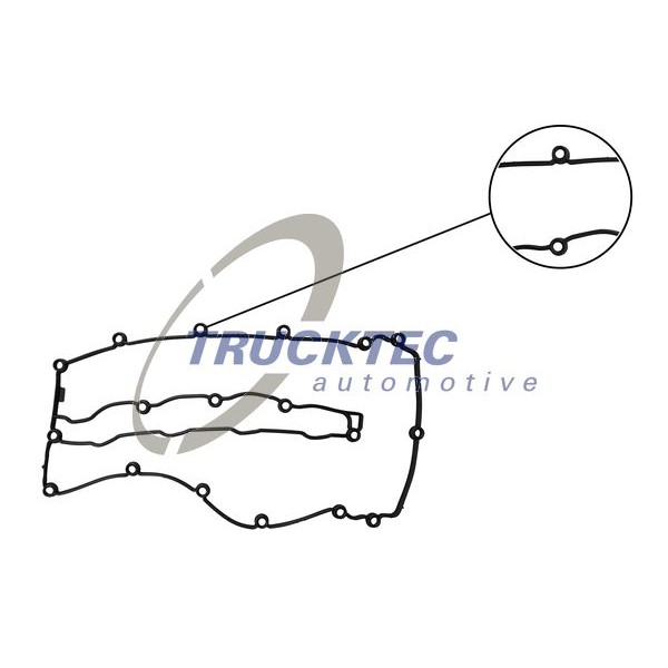 Слика на дихтунг, капак на цилиндарска глава TRUCKTEC AUTOMOTIVE 02.10.146 за Mercedes A-Class (w176) A 200 CDI (176.001) - 136 коњи дизел