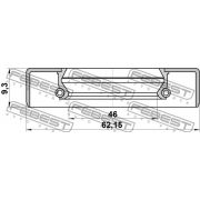 Слика 2 на дихтунг прстен, главчина FEBEST 95GDY-48620909X