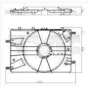 Слика 1 $на Држач, вентилатор на радиатор TYC 825-0016-1