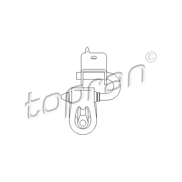 Слика на држач, лонец TOPRAN 109 052 за VW Transporter T4 Box 2.5 TDI Syncro - 102 коњи дизел