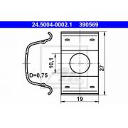 Слика 1 $на Држач, сопирчко црево ATE 24.5004-0002.1