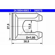 Слика 1 $на Држач, сопирчко црево ATE 24.5004-0003.1