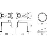 Слика 2 на држач, фар за магла OSRAM LEDriving Mounting Bracket LEDFOG101-TY-M