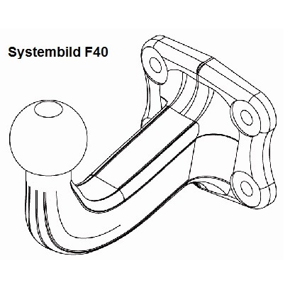 Слика на држач за кика, кука WESTFALIA 313154600001 за VW LT 28-46 2 Platform (2DX0FE) 2.8 TDI - 125 коњи дизел