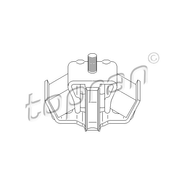 Слика на држач за менувач TOPRAN 400 036 за Mercedes 190 (w201) Turbo-D 2.5 (201.128) - 122 коњи дизел