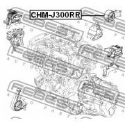 Слика 2 на држач за мотор FEBEST CHM-J300RR