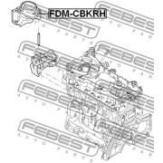 Слика 2 на држач за мотор FEBEST FDM-CBKRH