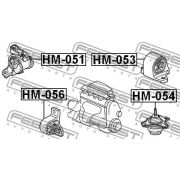 Слика 2 на држач за мотор FEBEST HM-051