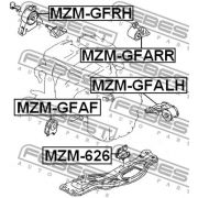 Слика 2 на држач за мотор FEBEST MZM-GFARR