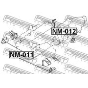 Слика 2 на држач за мотор FEBEST NM-012