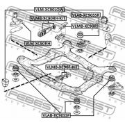 Слика 2 на држач за мотор FEBEST VLMB-XC90F-KIT