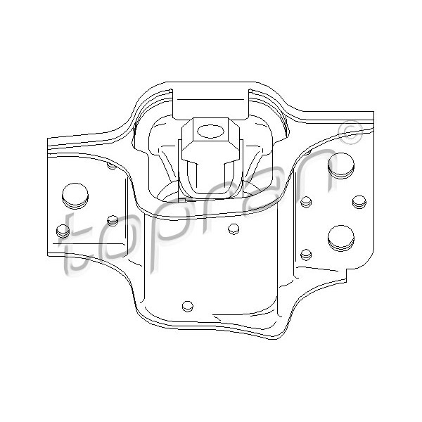 Слика на држач за мотор TOPRAN 700 526 за Renault Megane 2 Saloon 1.6 16V - 112 коњи бензин
