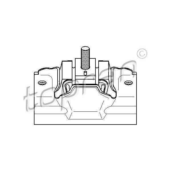 Слика на држач за мотор TOPRAN 720 366 за Citroen Relay BUS 230p 1.9 TD - 90 коњи дизел