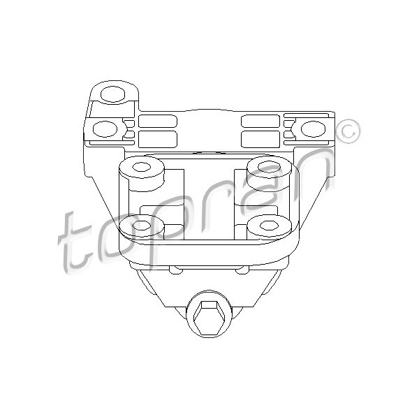 Слика на држач за мотор TOPRAN 722 093 за Citroen Jumper BOX 2.0 BlueHDi 130 - 130 коњи дизел