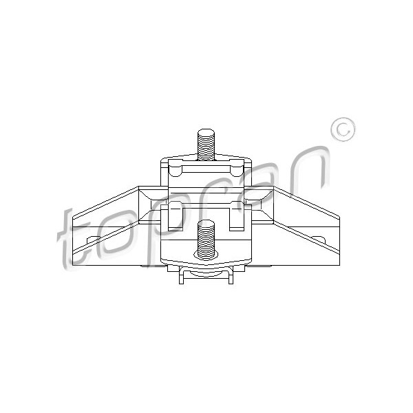 Слика на Држач на мотор TOPRAN 407 828