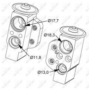 Слика 1 на експанзион вентил, клима уред NRF 38476
