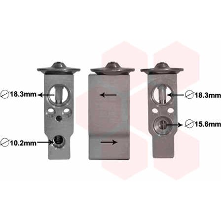 Слика на експанзион вентил, клима уред VAN WEZEL 25001285 за Honda Civic 7 Hatchback (EU,EP,EV) 1.6 i - 110 коњи бензин