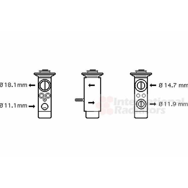 Слика на Експанзион вентил, клима уред VAN WEZEL 30001461