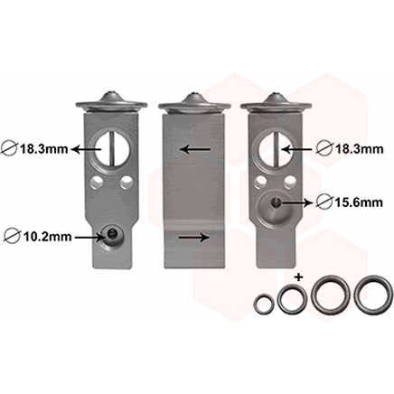 Слика на Експанзион вентил, клима уред VAN WEZEL 53001703