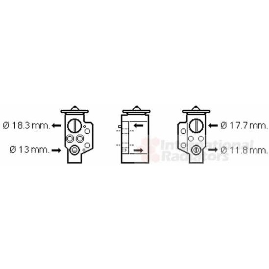 Слика на експанзион вентил, клима уред VAN WEZEL 58001311 за VW Polo 4 (9n) 1.2 12V - 69 коњи бензин