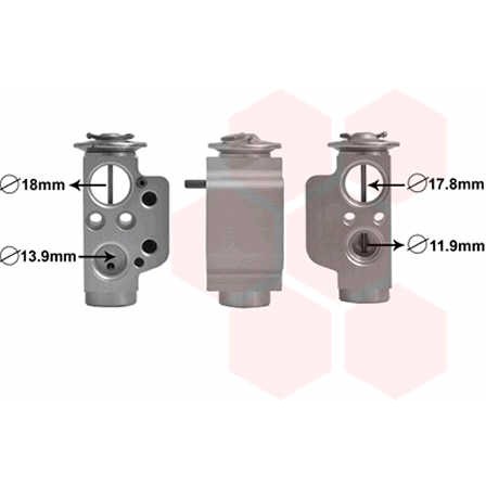 Слика на експанзион вентил, клима уред VAN WEZEL 58001367 за VW Transporter 6 Box (SGA, SGH) 2.0 TDI - 140 коњи дизел