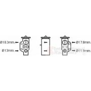 Слика 2 на експанзион вентил, клима уред VAN WEZEL 74001076