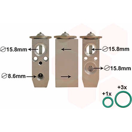 Слика на Експанзион вентил, клима уред VAN WEZEL IR PLUS 27001279