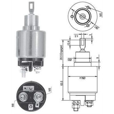 Слика на електромагнетен приклучувач, стартер MAGNETI MARELLI 940113050127 за Volvo 940 Saloon (944) 2.0 - 112 коњи бензин