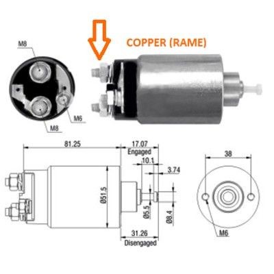 Слика на електромагнетен приклучувач, стартер MEAT & DORIA 46007 за Ford Escort 7 Clipper (gal,anl) 1.8 TD - 90 коњи дизел