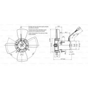 Слика 5 на електромотор, вентилатор за ладник BOSCH 9 130 081 058