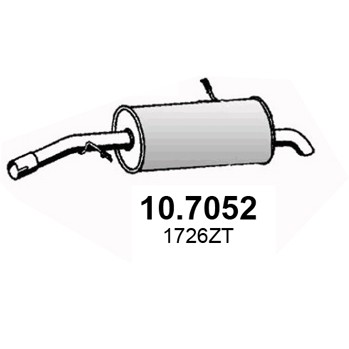 Слика на Заден издувен лонец ASSO 10.7052