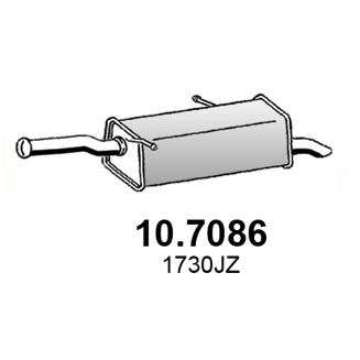 Слика на Заден издувен лонец ASSO 10.7086