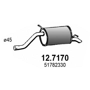 Слика на Заден издувен лонец ASSO 12.7170