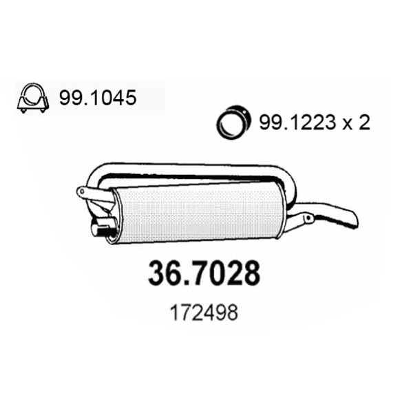 Слика на Заден издувен лонец ASSO 36.7028