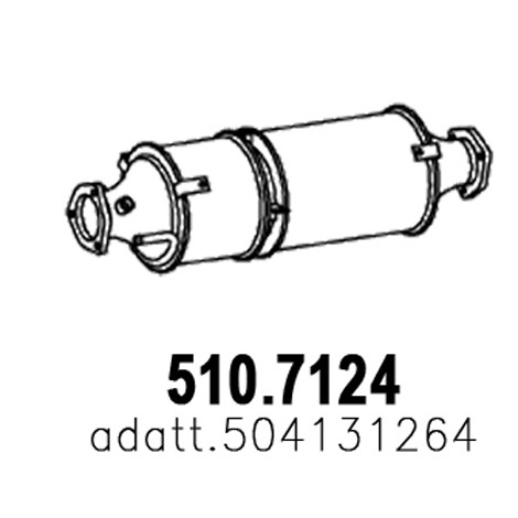 Слика на Заден издувен лонец ASSO 510.7124