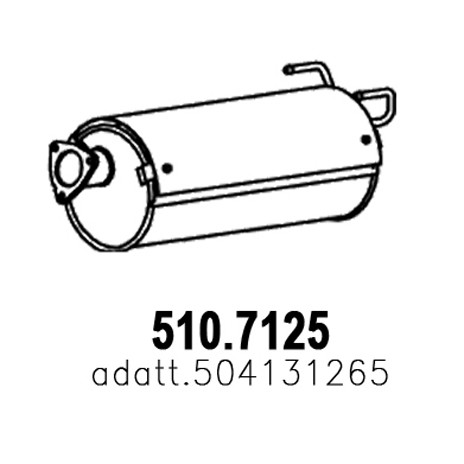 Слика на Заден издувен лонец ASSO 510.7125