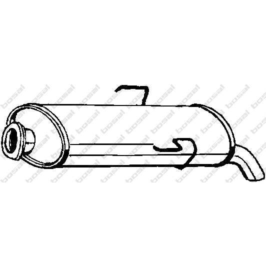 Слика на Заден издувен лонец BOSAL 135-419 за Citroen Saxo S0,S1 1.6 - 90 коњи бензин