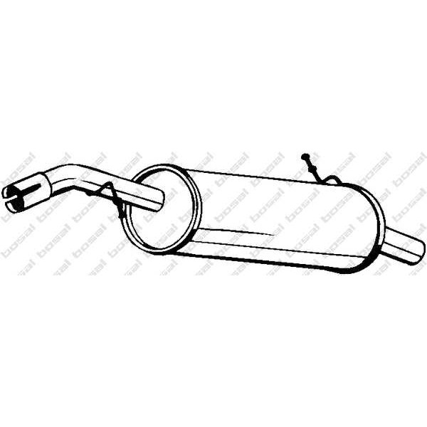 Слика на Заден издувен лонец BOSAL 135-601 за Citroen C3 Pluriel HB 1.6 - 109 коњи бензин