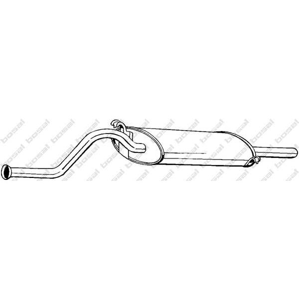 Слика на Заден издувен лонец BOSAL 278-981 за Lada Sagona (21099) 1100 - 53 коњи бензин