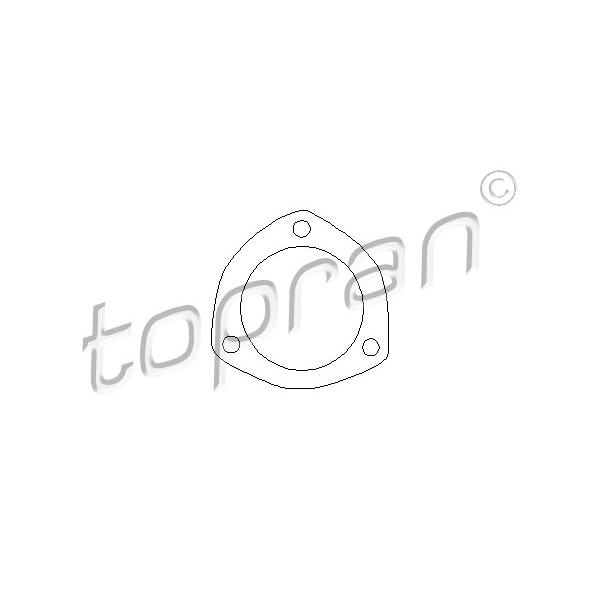 Слика на запечатувач, издувна цевка TOPRAN 100 187 за VW Transporter T3 Platform 1.6 D - 50 коњи дизел