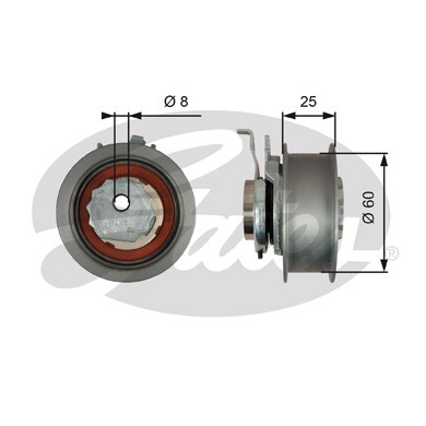 Слика на затегач, ребрест ремен GATES PowerGrip® T43247 за Audi A3 (8V1) 1.2 TFSI - 110 коњи бензин