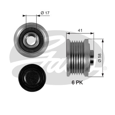 Слика на Затегач алтернатор GATES DriveAlign® OAP7052 за Fiat Idea 1.9 JTD - 101 коњи дизел