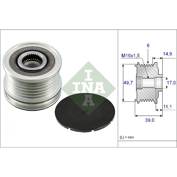 Слика на Затегач алтернатор INA 535 0050 10 за Mercedes SLK (r170) 230 Kompressor (170.449) - 197 коњи бензин